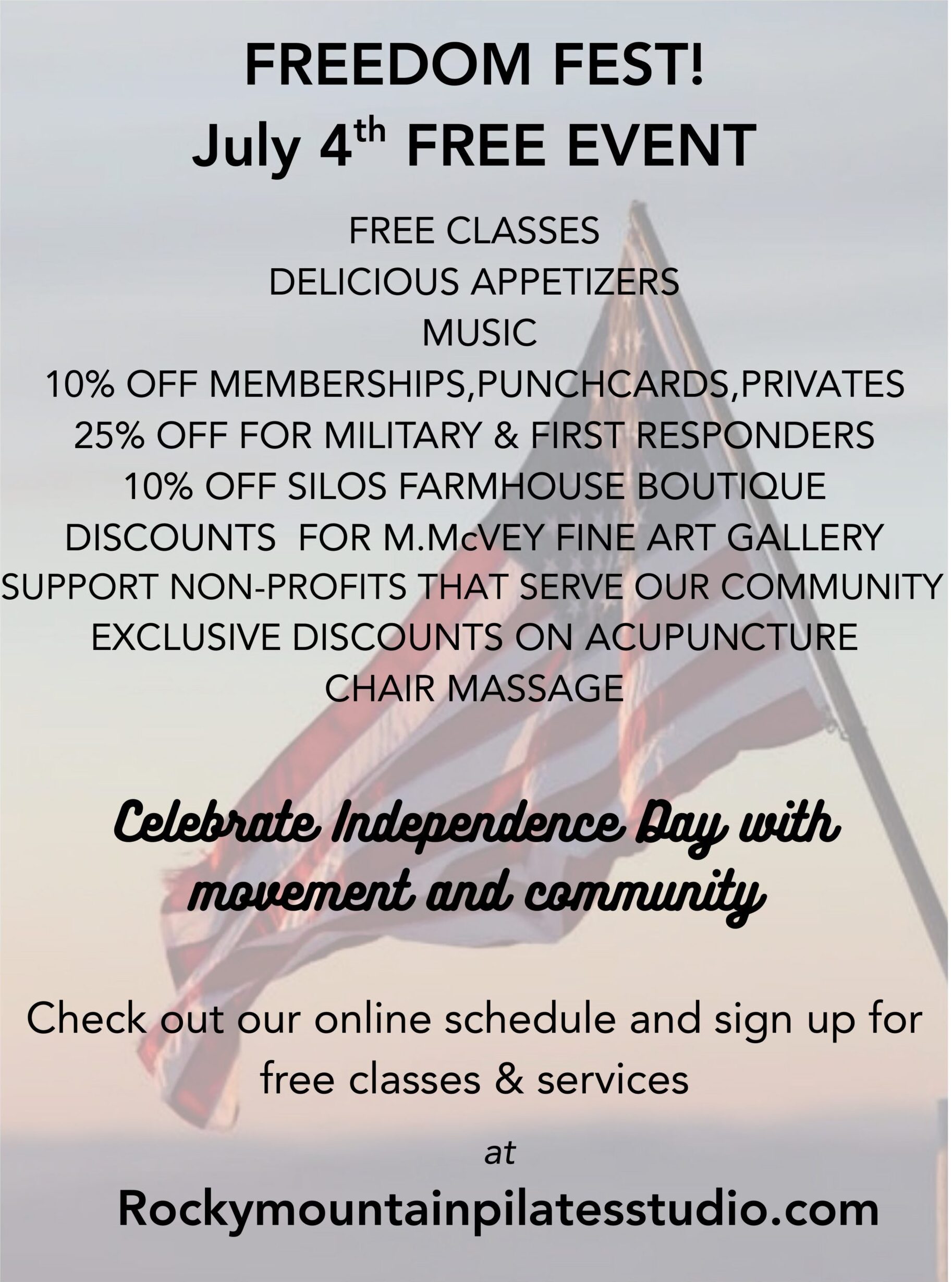 July 4th Free Event!
